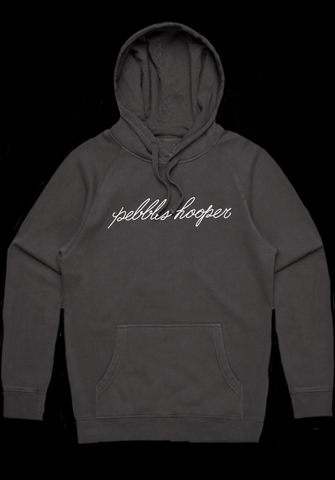 <strong>PRE ORDER PEBBLES HOOPER EMBROIDERED HOOD</strong> FADED BLACK