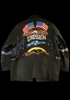 <strong>HAND PAINTED CHOSEN LIBERTY LEATHER JACKET </strong> BLACK