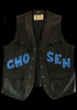 <strong>HAND PAINTED LEATHER TIGER VEST</strong> BLACK