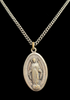 <strong>VINTAGE CREED STERLING VIRGIN MARY PRAYER MEDAL NECKLACE</strong>