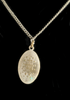 <strong>VINTAGE CREED STERLING VIRGIN MARY PRAYER MEDAL NECKLACE</strong>