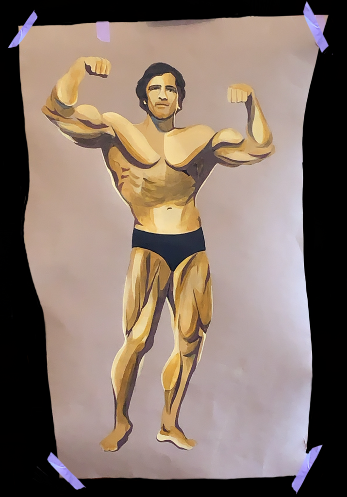 <strong>ARNOLD PAINTING</strong>ACRYLIC ON CARD 58X120CM