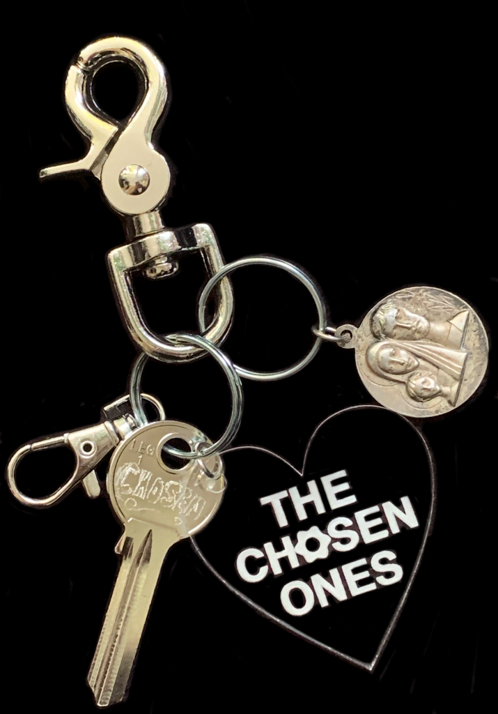 <strong>SAINT CHRISTOPHER MEDAL KEY CLIP WITH UNCUT KEY </strong> 12CM