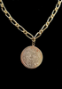 <strong>VINTAGE SAINT CHRISTOPHER + SAINT RITA PROTECTION NECKLACE<strong>
