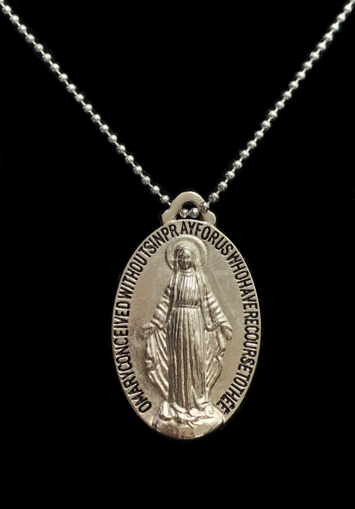 <strong>VINTAGE VIRGIN MARY PROTECTION PRAYER MEDAL</strong>
