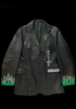 <strong>IN GOD WE TRUST HAND PAINTED VIMTAGE LEATHER JACKET</strong> BLACK
