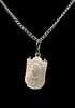 <strong>VINTAGE CREED STERLING LADY OF VICTORY PRAY FOR US NECKLACE</strong>  NEW YORK